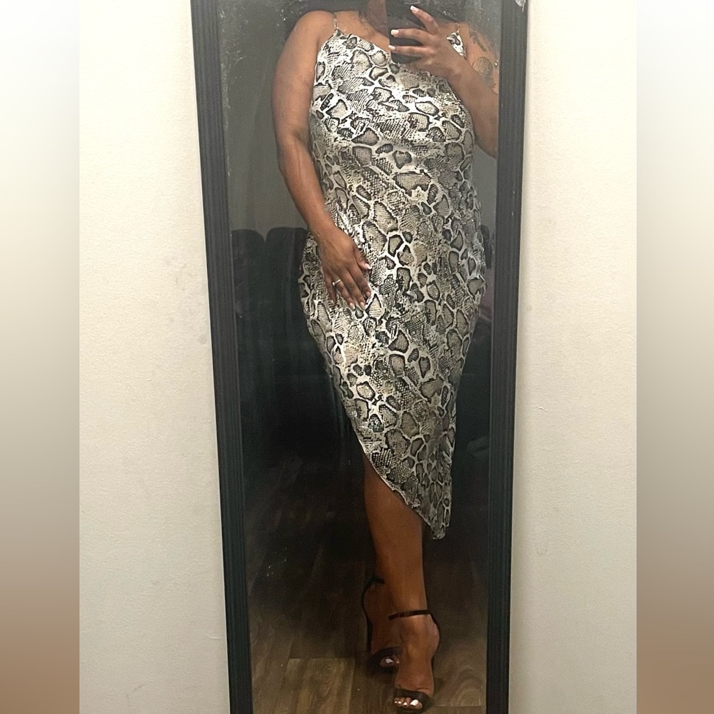 Snakeskin Fahaion Nova Dress